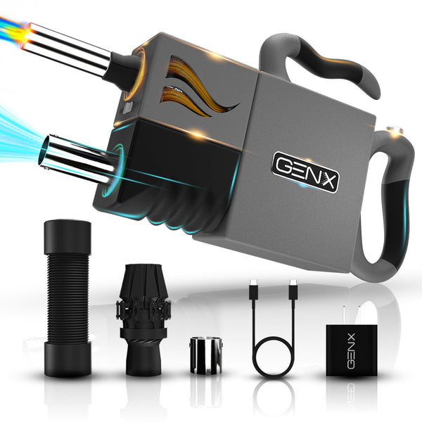 GENX 5-in-1 Camping Multi-Tool | Torch Lighter, Blower, Power Bank, Vacuum & Fire Starter